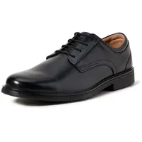 CLARKS Un Aldric Lace Derbys, Schwarzes Leder, 43 EU