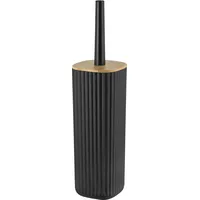 Wenko WC-Garnitur Rotello Schwarz Kunststoff