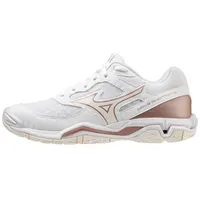 Mizuno Damen Handballschuhe WAVE PHANTOM 3(W), White/Rose/Snow White, 42