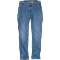 CARHARTT Double Front Straight Jeans Damen Blau