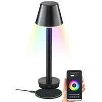 Lunartec Smarte Outdoor-Tischlampe, RGB-CCT-LEDs, App, Bluetooth, 40 lm, IP67