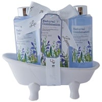 Accentra Badeset LAVENDEL in Keramikbadewanne, inkl. 140ml Duschgel, 140ml