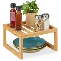 Relaxdays Schrankeinsatz 14 x 24,5 x 24,5 cm Natur