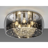 Trio Deckenleuchte Crystel Glas 50 cm