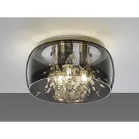 Trio Deckenleuchte Crystel Glas 34 cm