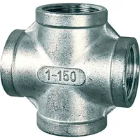 Riegler Kreuzverteiler, 4 x innen, Rp 1, Edelstahl 1.4408