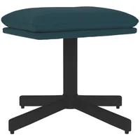 VidaXL Fußhocker Blau 60x60x36 cm Samt
