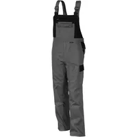 QUALITEX HIGH QUALITY WORKWEAR Latzhose image mittelgrau/schwarz, 90