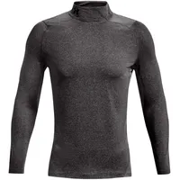 Under Armour Coldgear Fitted Mock Langarm-t-shirt - Charcoal Light