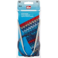 Prym Rundstricknadeln ALU 100 cm 5,50 mm grau