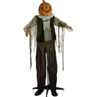 Europalms Halloween Figur Kürbismann, animiert, 170cm