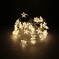 Mojawo 3 Stück LED Lichterkette Stern mit je 40