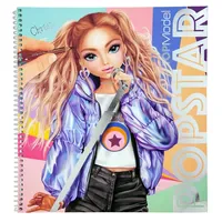DEPESCHE TOPModel POPSTAR Malbuch 1 St. roségold