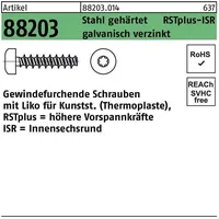Industrial Quality Supplies ART 88203 RSTplus Schrauben für Kunststoff
