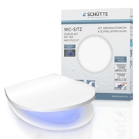 Schütte WC-Sitz mit LED Nachtlicht mit Absenkautomatik und Schnellverschluss