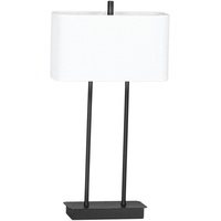 By Rydens Luton H56cm schwarz Textilschirm weiß