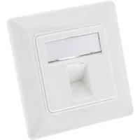 InLine Rahmenset für 1x RJ45 Bu/LSA Einsatz, Keystone SNAP-In,