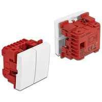 DeLock Easy 45 Wippschalter 2fach 45 x 45 mm,