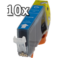 Ampertec 10 Ampertec Tinten für Canon CLI-521C cyan