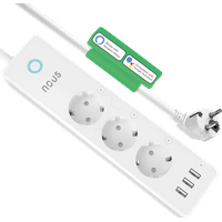 Nous A5 Smart Power Strip, 3-fach Steckdosenleiste mit 3x