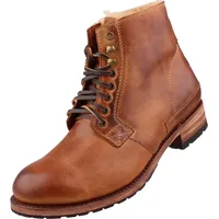 Sendra Herren Stiefel 11397 Braun Lammfell gefüttert - Braun