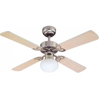 Westinghouse Vegas 105 cm Deckenventilator silber/ahorn mit Licht