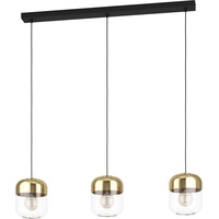 EGLO 900551 - Deckenleuchte MARYVILLA 3xE27/40W/230V, Seilaufhängung - Schwarz/Gold