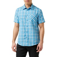 CMP Short-Sleeved Shirt with Pocket, Sky-Bianco-Regata, 46