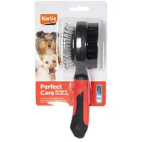 Karlie Professional Borsten- und Stiftbürste, Hundebürsten, 2 in 1,