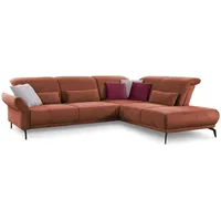 INOSIGN Ecksofa »Coco L-Form«, Sitztiefen-, Arm- und Kopfteilverstellung, Cord-Bezug,