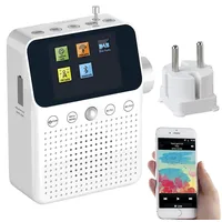 VR-Radio 2in1-Steckdosenradio mit DAB+, Bluetooth, Bewegungsmelder, Akku, 8 W