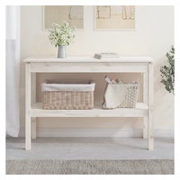 VidaXL Konsolentisch Weiß 110x40x75 cm Massivholz Kiefer