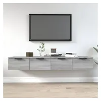 VidaXL Wandschränke 2 Stk. Grau Sonoma 68x30x20 cm Holzwerkstoff