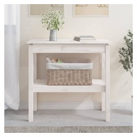 VidaXL Konsolentisch Weiß 80x40x75 cm Massivholz Kiefer