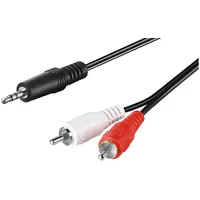 Goobay 51648 Audio Kabel, 3,5 mm Klinkenstecker zu 2x