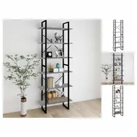 VidaXL Hochschrank Grau Sonoma 80x30x210 cm Holzwerkstoff