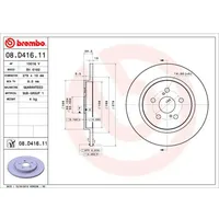 Brembo Bremsscheibe 08.D416.11