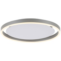 JUST LIGHT LED-Deckenleuchte Ritus, Ø 39,3cm, aluminium