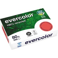 Clairefontaine Recyclingpapier Evercolor himbeerrot, A4 80 g/qm 500 Blatt