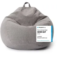 Lumaland Sitzsack Comfort Line Hellgrau