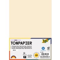 Folia Tonpapier beige 130 g/qm 100 St.