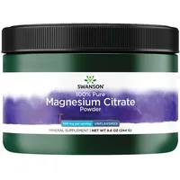 Swanson 100% Pure Magnesium Citrate 244 g Dose