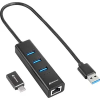 Sharkoon 3-Port USB 3.2 Gen 1 Alu Hub +
