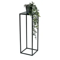 DanDiBo Ambiente DanDiBo Blumenhocker Metall Schwarz Eckig 70 cm