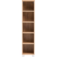 WELLTIME Regal "Stubach", braun (wotaneiche), B:30cm H:130cm T:35cm, Spanplatte,