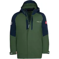 TROLLKIDS Kids Skanden 3in1 Jacket 92 Navy/Lime/Azure bluel -