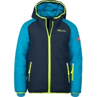 TROLLKIDS Hafjell PRO Skijacke, Blau/Nachtblau/Limegrün, Größe 104 - 104
