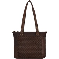 GREENLAND Nature Femi & Nine Schultertasche Leder 35 cm