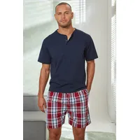H.I.S. H.I.S Pyjama in marine-bordeaux, | Gr. 52/54