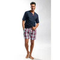H.I.S. H.I.S Pyjama in marine-bordeaux, | Gr. 48/50